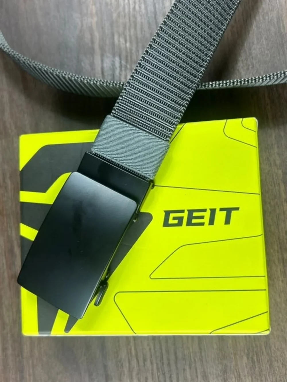 Men's Tactical Webbing Belt in Olive Green with Black Buckle